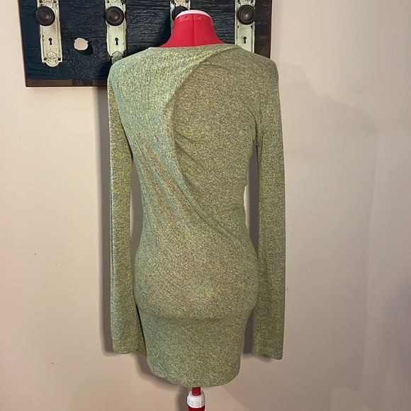 T Alexander Wang Marled Drape Back Mini Dress Tunic Size Small - Picture 13 of 16